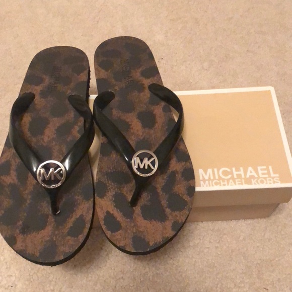 MICHAEL Michael Kors Shoes - Michael Kors black flip flops